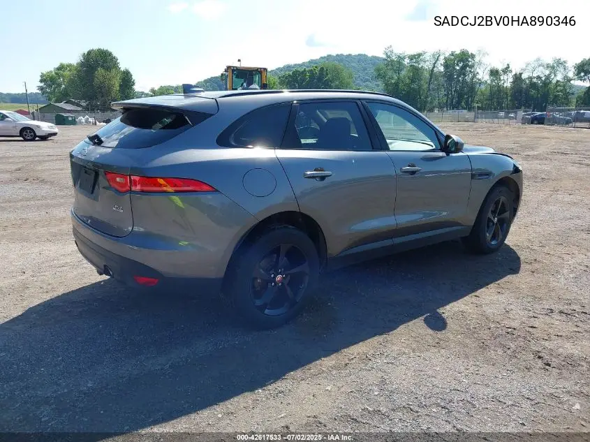 2017 Jaguar F-Pace 35T Premium VIN: SADCJ2BV0HA890346 Lot: 42617533