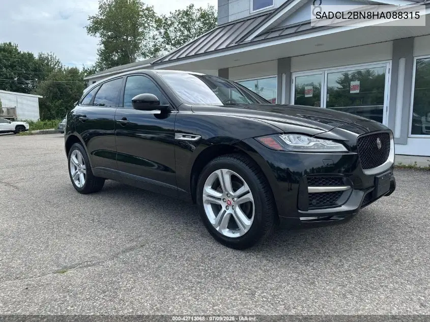 2017 Jaguar F-Pace R - Sport VIN: SADCL2BN8HA088315 Lot: 42713068