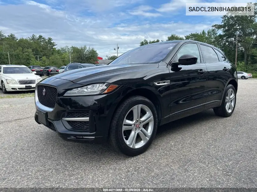 2017 Jaguar F-Pace R - Sport VIN: SADCL2BN8HA088315 Lot: 42713068