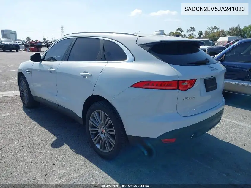 2018 Jaguar F-Pace 35T Portfolio VIN: SADCN2EV5JA241020 Lot: 42259397