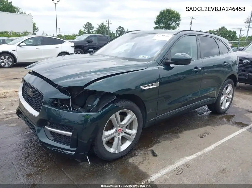 2018 Jaguar F-Pace 35T R-Sport VIN: SADCL2EV8JA246458 Lot: 42286431