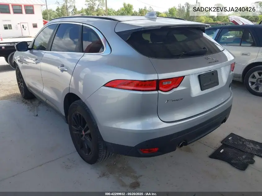 2018 Jaguar F-Pace 35T Prestige VIN: SADCK2EV5JA240426 Lot: 42299932