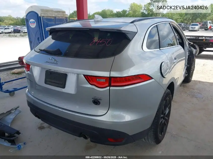 2018 Jaguar F-Pace 35T Prestige VIN: SADCK2EV5JA240426 Lot: 42299932