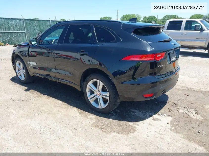 2018 Jaguar F-Pace 30T R-Sport VIN: SADCL2GX3JA283772 Lot: 42309251