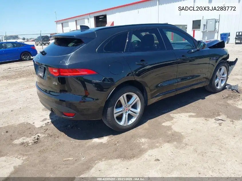 2018 Jaguar F-Pace 30T R-Sport VIN: SADCL2GX3JA283772 Lot: 42309251
