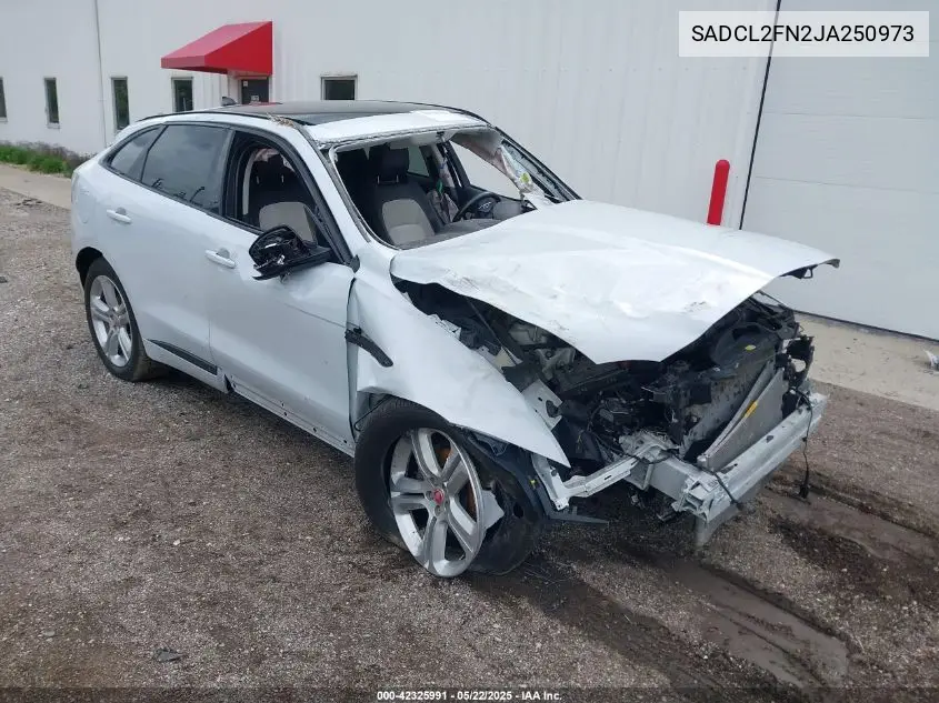 2018 Jaguar F-Pace 20D R-Sport VIN: SADCL2FN2JA250973 Lot: 42325991