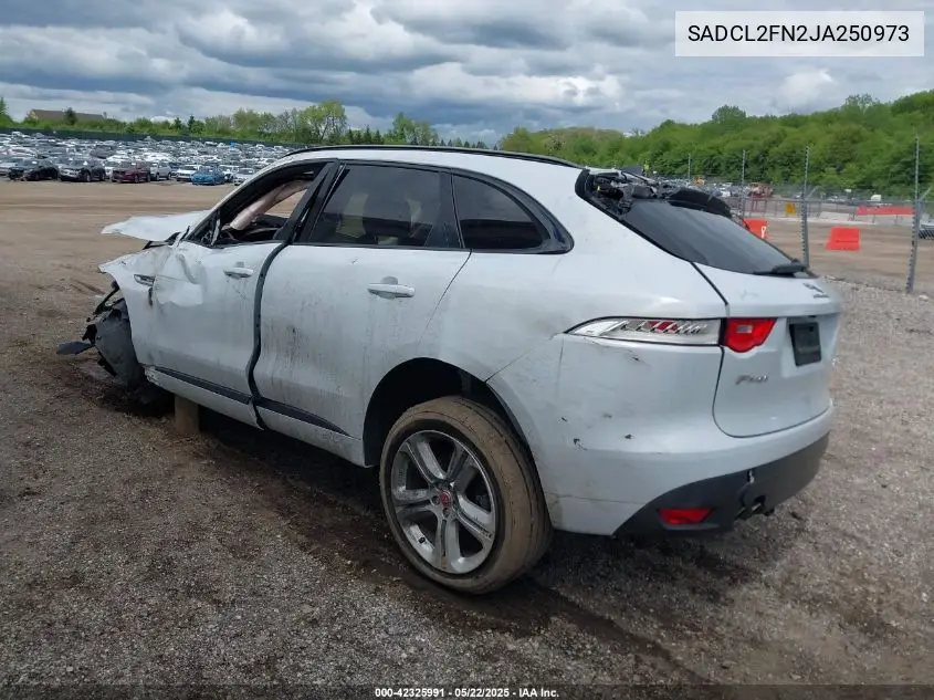 2018 Jaguar F-Pace 20D R-Sport VIN: SADCL2FN2JA250973 Lot: 42325991