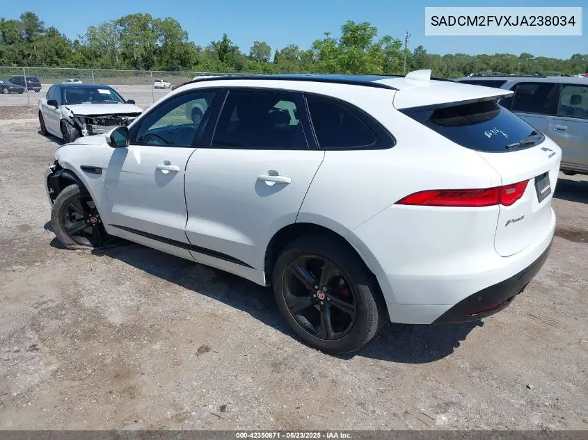 2018 Jaguar F-Pace S VIN: SADCM2FVXJA238034 Lot: 42350871