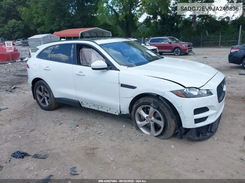 2018 Jaguar F-Pace 35T Premium VIN: SADCJ2EV9JA240836 Lot: 42607464
