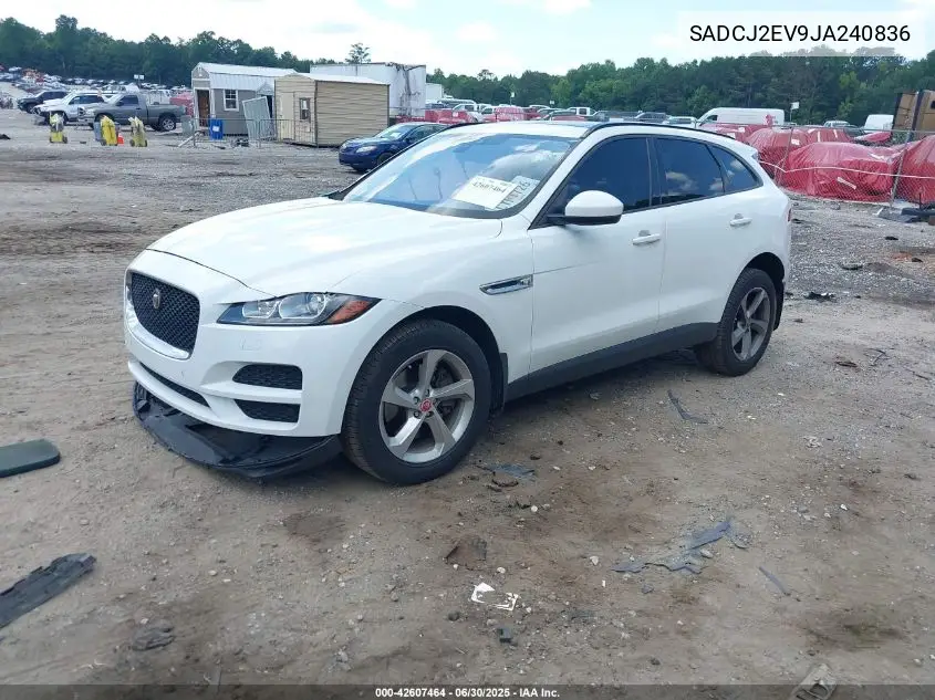 2018 Jaguar F-Pace 35T Premium VIN: SADCJ2EV9JA240836 Lot: 42607464