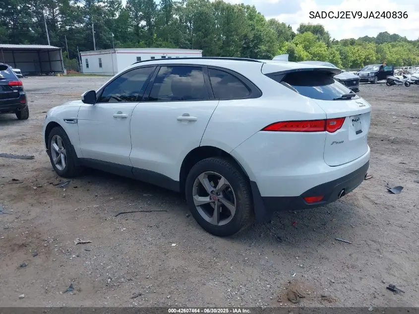 2018 Jaguar F-Pace 35T Premium VIN: SADCJ2EV9JA240836 Lot: 42607464