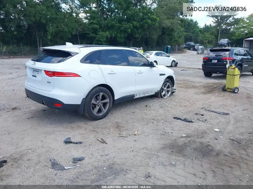 2018 Jaguar F-Pace 35T Premium VIN: SADCJ2EV9JA240836 Lot: 42607464