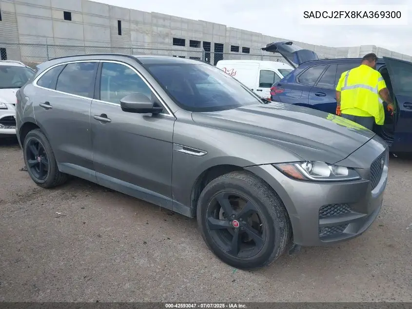 2019 Jaguar F-Pace 25T Premium VIN: SADCJ2FX8KA369300 Lot: 42593047