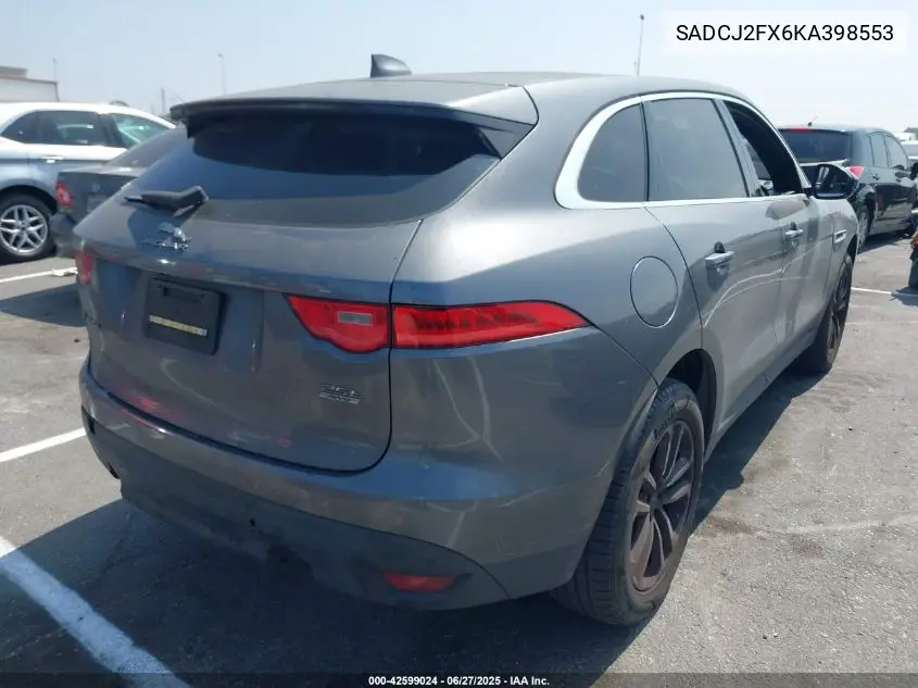 2019 Jaguar F-Pace 25T Premium VIN: SADCJ2FX6KA398553 Lot: 42599024