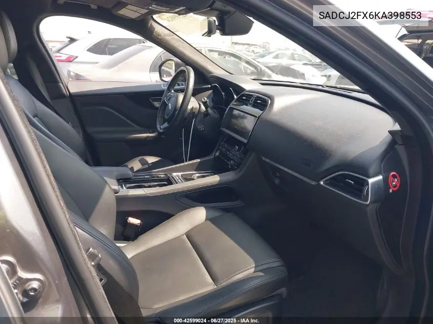 2019 Jaguar F-Pace 25T Premium VIN: SADCJ2FX6KA398553 Lot: 42599024