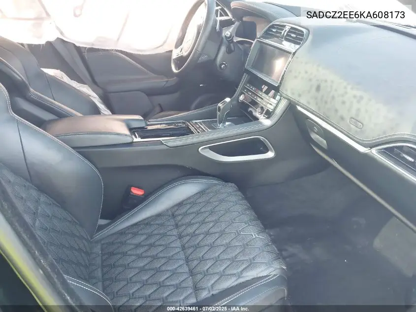 2019 Jaguar F-Pace Svr VIN: SADCZ2EE6KA608173 Lot: 42639461