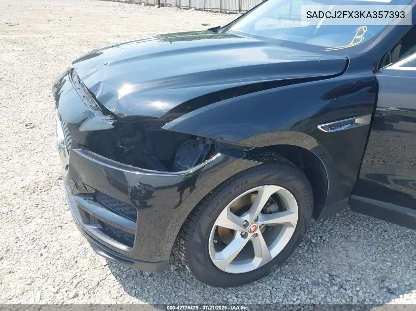 2019 Jaguar F-Pace 25T Premium VIN: SADCJ2FX3KA357393 Lot: 42776479