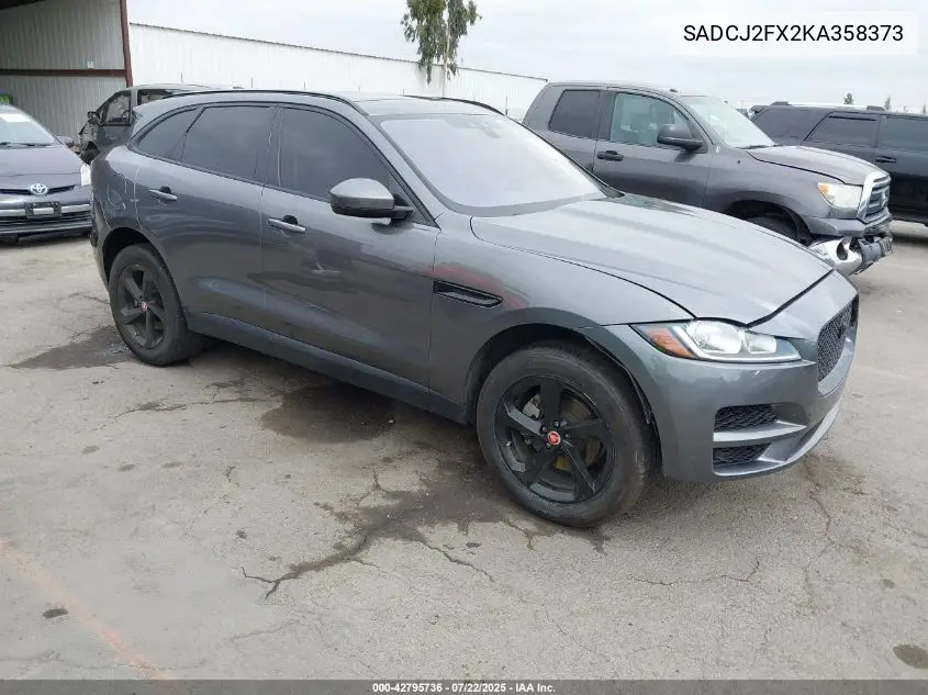 2019 Jaguar F-Pace 25T Premium VIN: SADCJ2FX2KA358373 Lot: 42795736