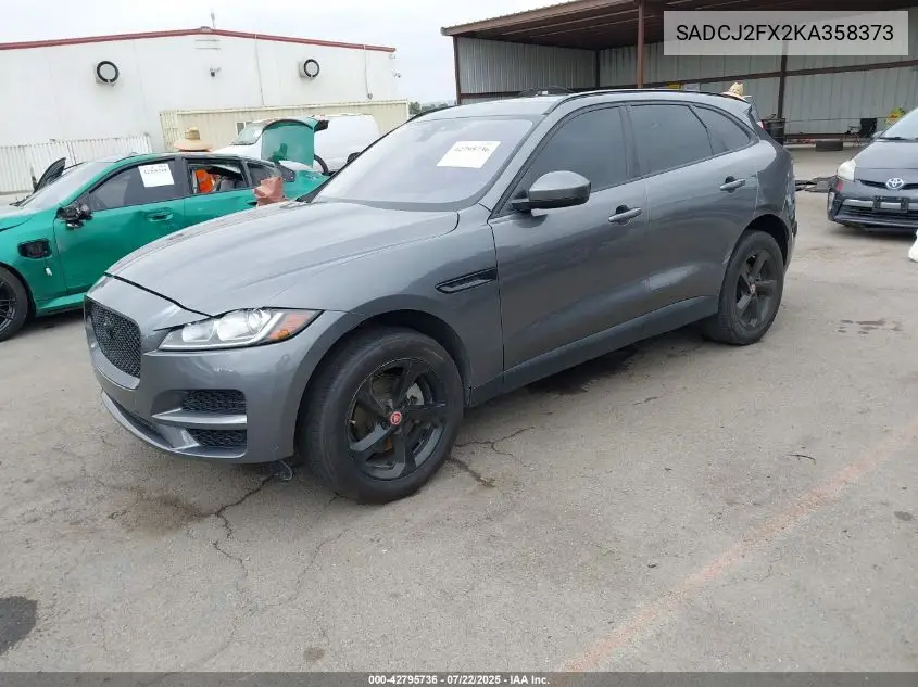 2019 Jaguar F-Pace 25T Premium VIN: SADCJ2FX2KA358373 Lot: 42795736