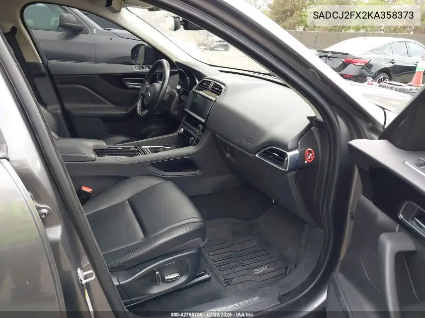 2019 Jaguar F-Pace 25T Premium VIN: SADCJ2FX2KA358373 Lot: 42795736