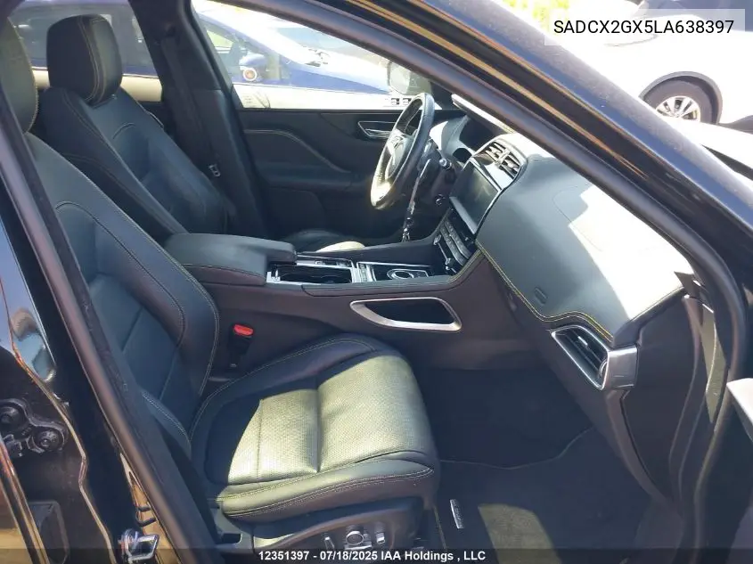 2020 Jaguar F-Pace 30T 300 Sport VIN: SADCX2GX5LA638397 Lot: 12351397