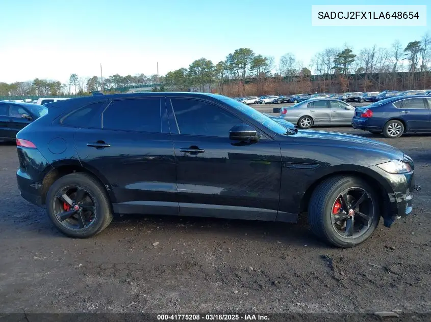 2020 Jaguar F-Pace Premium P250 Awd Automatic VIN: SADCJ2FX1LA648654 Lot: 41775208