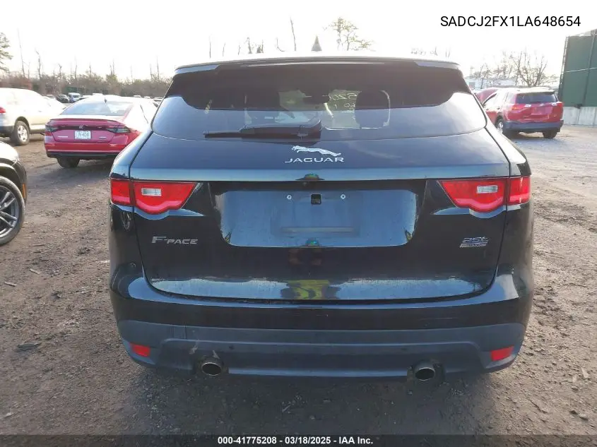 2020 Jaguar F-Pace Premium P250 Awd Automatic VIN: SADCJ2FX1LA648654 Lot: 41775208