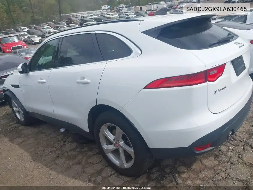 2020 Jaguar F-Pace Premium P300 Awd Automatic VIN: SADCJ2GX9LA630465 Lot: 41961069