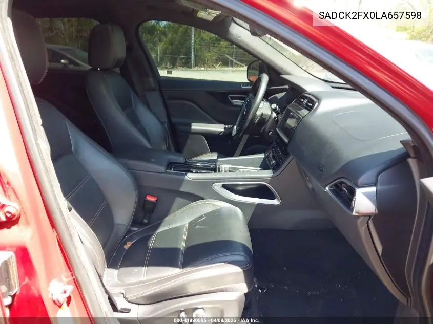 2020 Jaguar F-Pace Prestige P250 Awd Automatic VIN: SADCK2FX0LA657598 Lot: 41990555