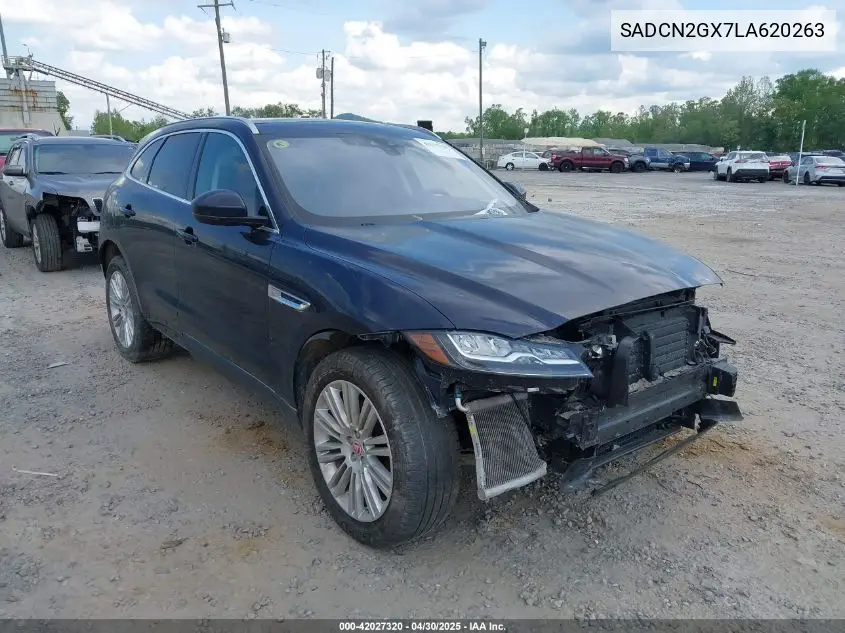 2020 Jaguar F-Pace Portfolio P300 Awd Automatic VIN: SADCN2GX7LA620263 Lot: 42027320