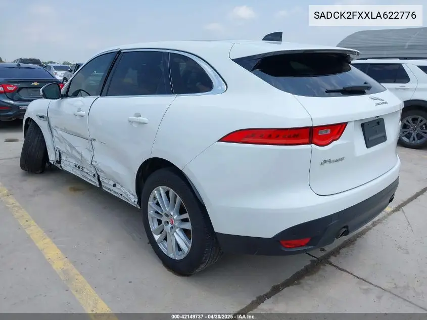 2020 Jaguar F-Pace Prestige P250 Awd Automatic VIN: SADCK2FXXLA622776 Lot: 42149737