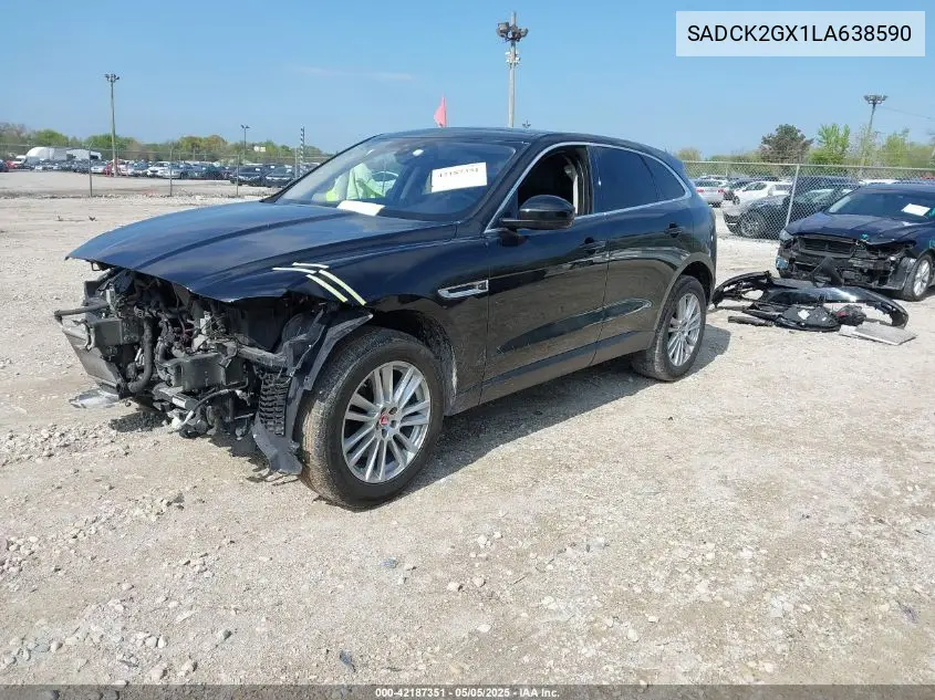 2020 Jaguar F-Pace Prestige P300 Awd Automatic VIN: SADCK2GX1LA638590 Lot: 42187351