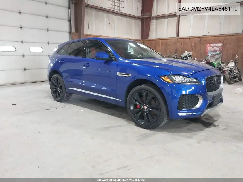 2020 Jaguar F-Pace S P380 Awd Automatic VIN: SADCM2FV4LA645110 Lot: 42188074