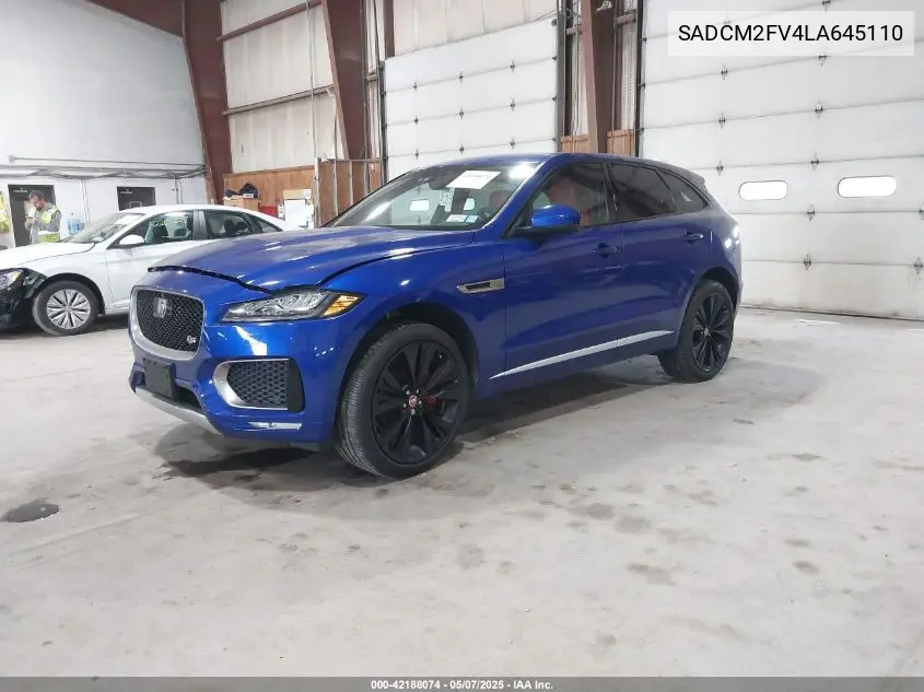 2020 Jaguar F-Pace S P380 Awd Automatic VIN: SADCM2FV4LA645110 Lot: 42188074