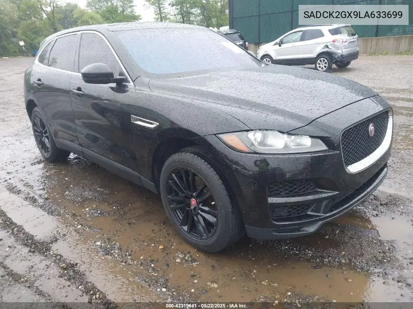 2020 Jaguar F-Pace Prestige P300 Awd Automatic VIN: SADCK2GX9LA633699 Lot: 42319641