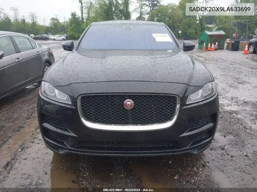2020 Jaguar F-Pace Prestige P300 Awd Automatic VIN: SADCK2GX9LA633699 Lot: 42319641