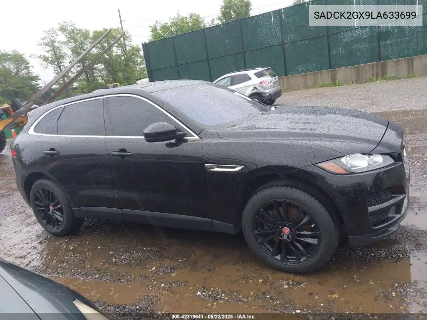 2020 Jaguar F-Pace Prestige P300 Awd Automatic VIN: SADCK2GX9LA633699 Lot: 42319641