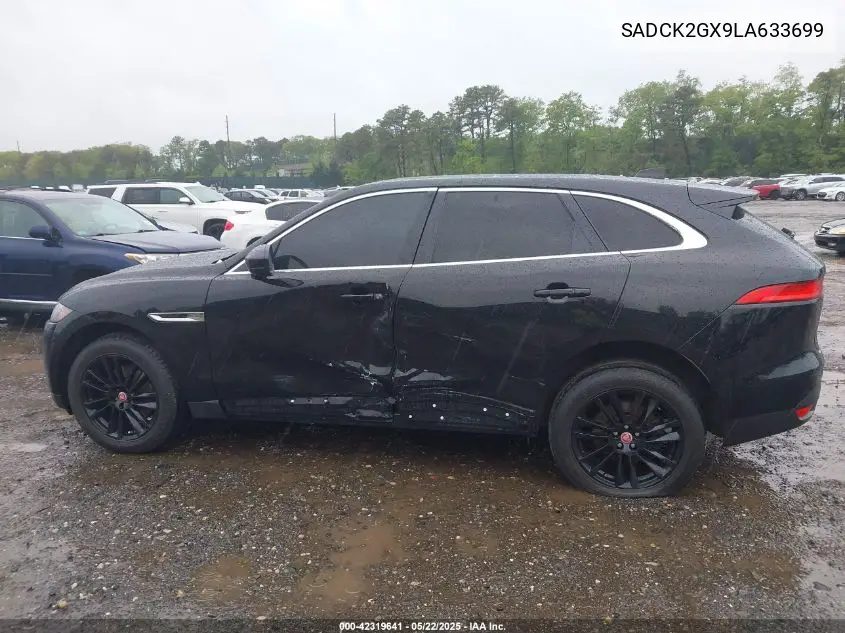 2020 Jaguar F-Pace Prestige P300 Awd Automatic VIN: SADCK2GX9LA633699 Lot: 42319641