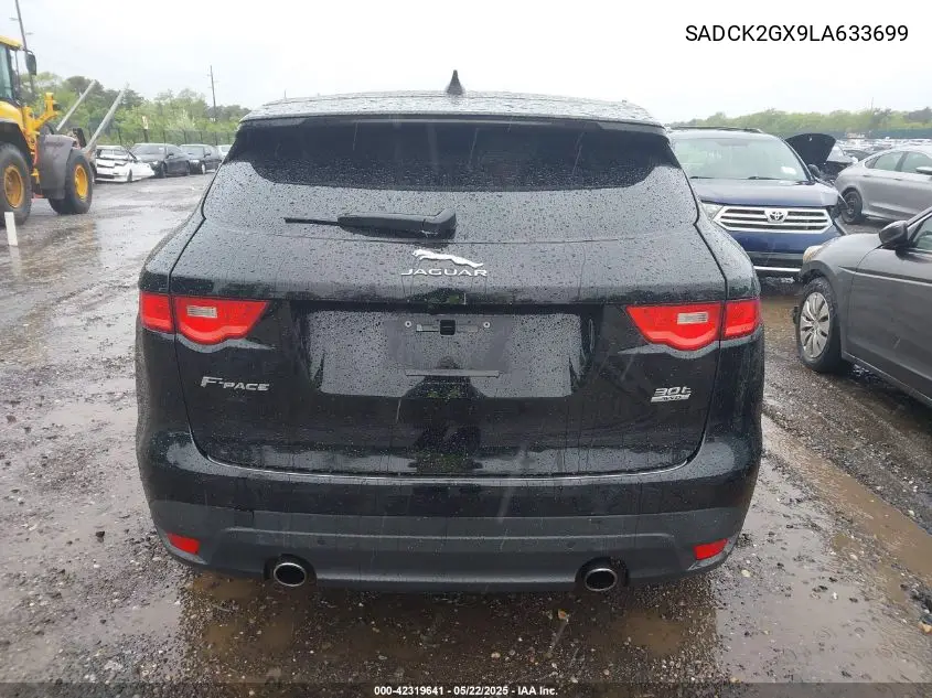 2020 Jaguar F-Pace Prestige P300 Awd Automatic VIN: SADCK2GX9LA633699 Lot: 42319641