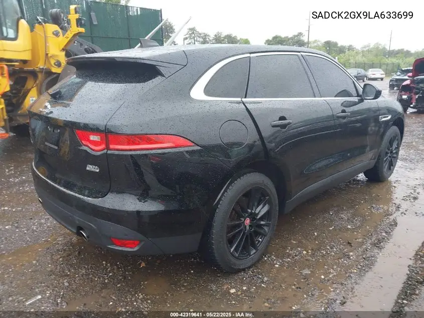 2020 Jaguar F-Pace Prestige P300 Awd Automatic VIN: SADCK2GX9LA633699 Lot: 42319641