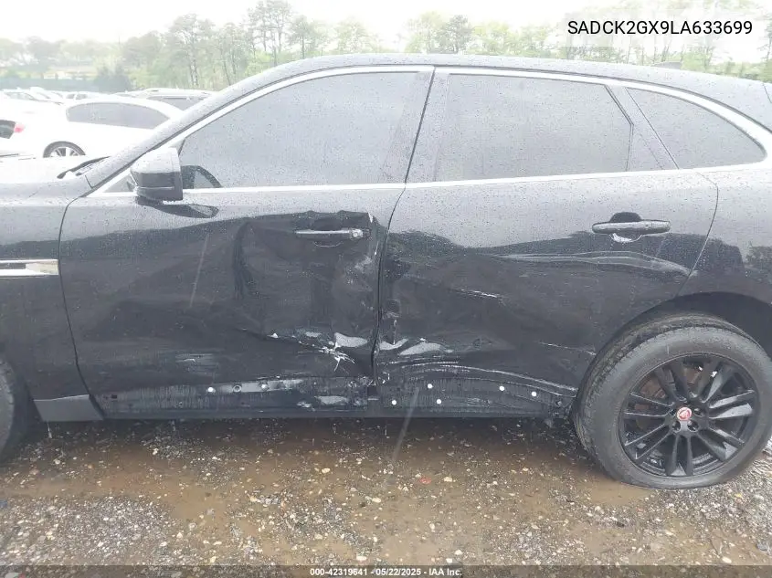 2020 Jaguar F-Pace Prestige P300 Awd Automatic VIN: SADCK2GX9LA633699 Lot: 42319641