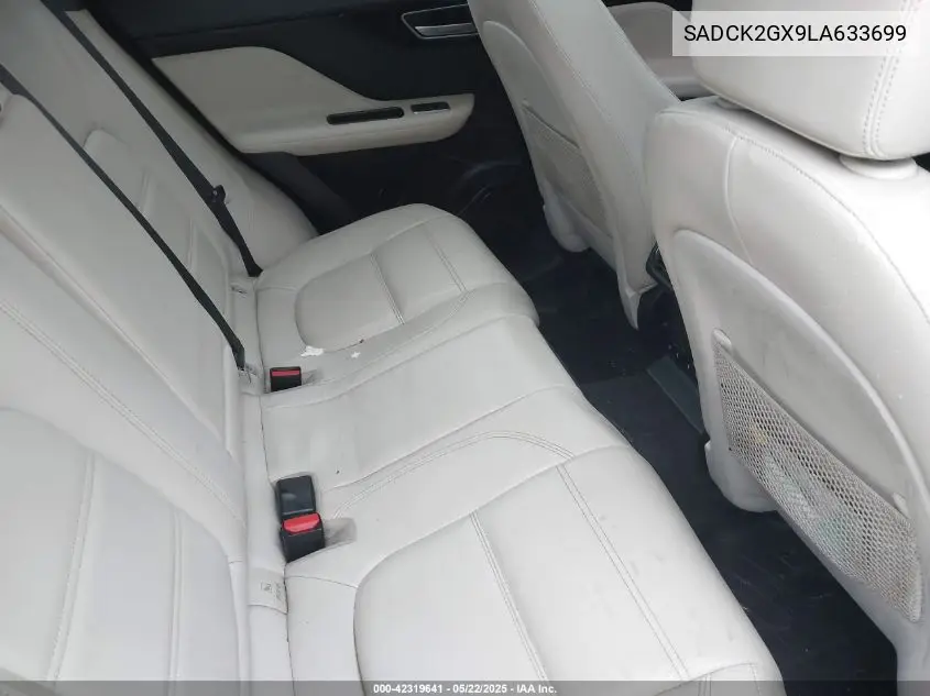 2020 Jaguar F-Pace Prestige P300 Awd Automatic VIN: SADCK2GX9LA633699 Lot: 42319641