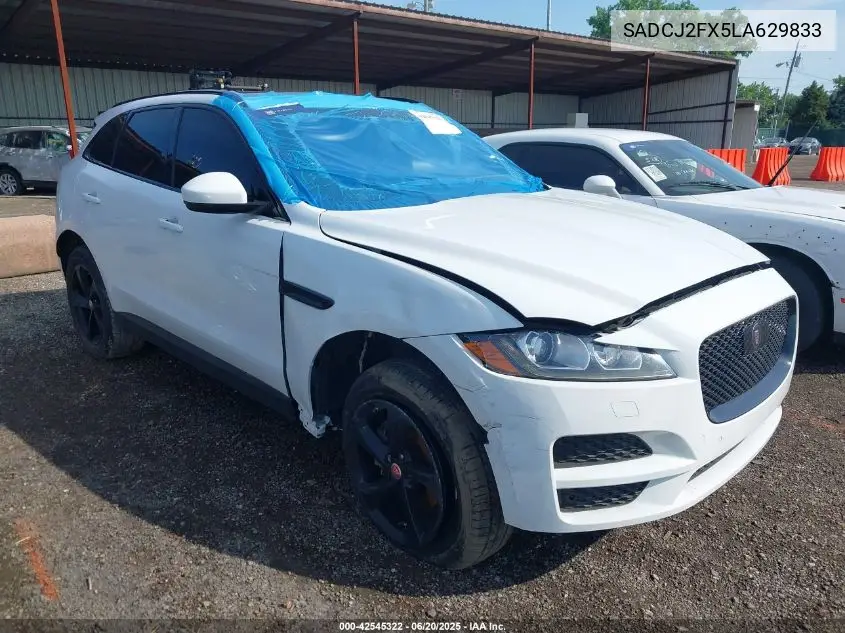 2020 Jaguar F-Pace Premium P250 Awd Automatic VIN: SADCJ2FX5LA629833 Lot: 42545322