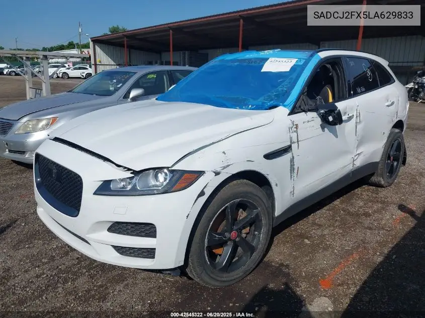 2020 Jaguar F-Pace Premium P250 Awd Automatic VIN: SADCJ2FX5LA629833 Lot: 42545322