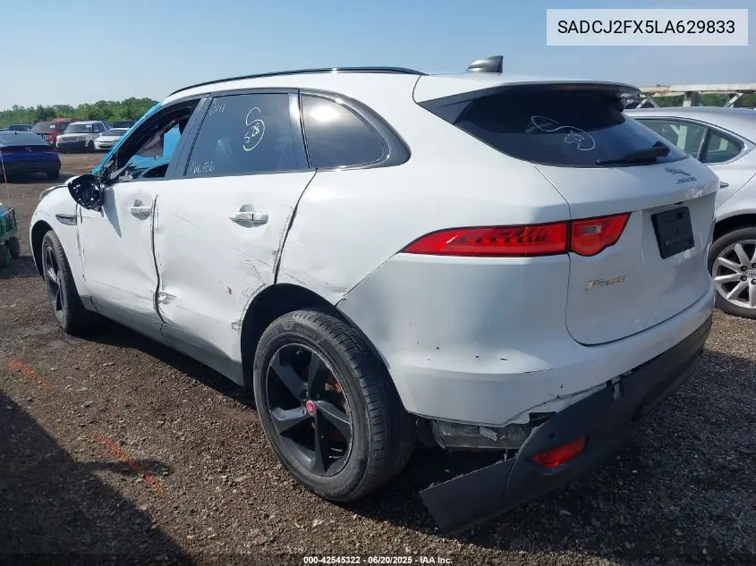 2020 Jaguar F-Pace Premium P250 Awd Automatic VIN: SADCJ2FX5LA629833 Lot: 42545322