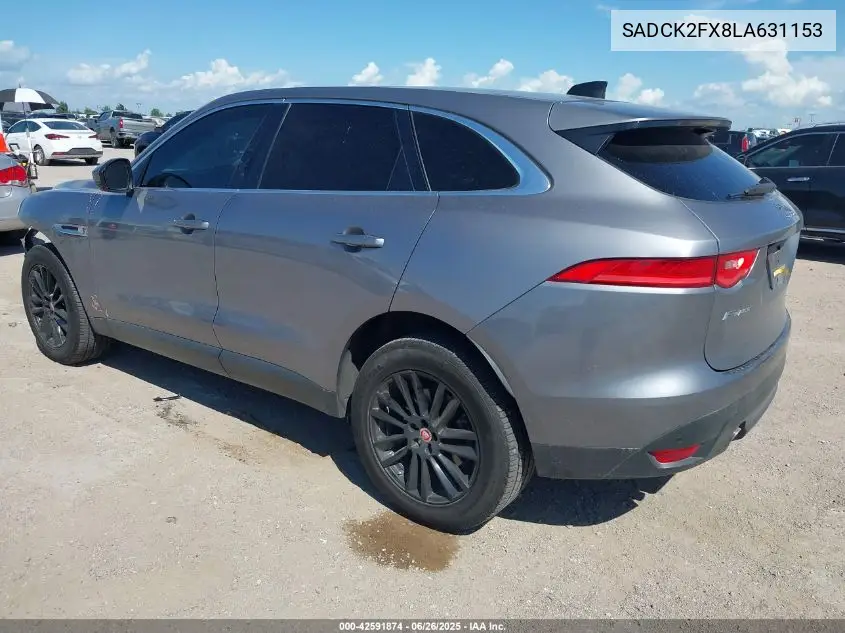2020 Jaguar F-Pace Prestige P250 Awd Automatic VIN: SADCK2FX8LA631153 Lot: 42591874
