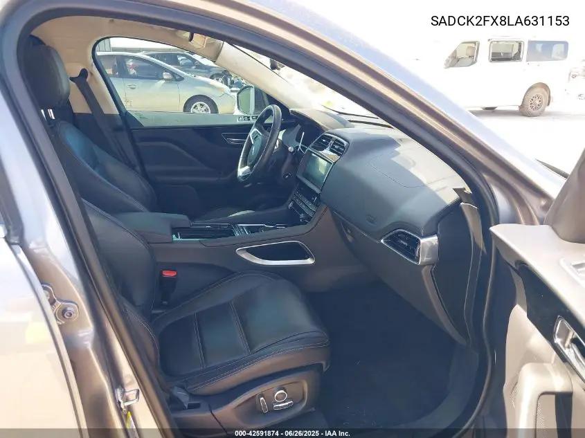 2020 Jaguar F-Pace Prestige P250 Awd Automatic VIN: SADCK2FX8LA631153 Lot: 42591874
