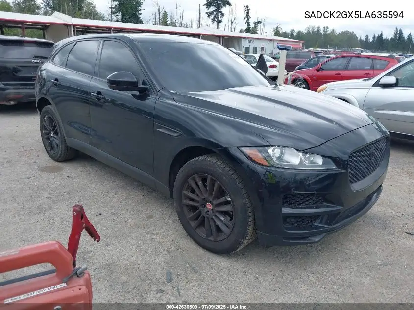 2020 Jaguar F-Pace Prestige P300 Awd Automatic VIN: SADCK2GX5LA635594 Lot: 42630509
