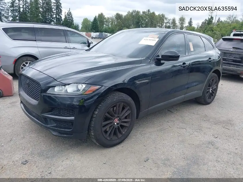 2020 Jaguar F-Pace Prestige P300 Awd Automatic VIN: SADCK2GX5LA635594 Lot: 42630509