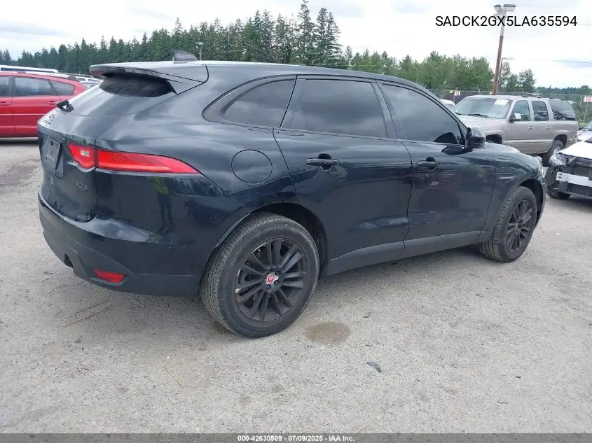 2020 Jaguar F-Pace Prestige P300 Awd Automatic VIN: SADCK2GX5LA635594 Lot: 42630509